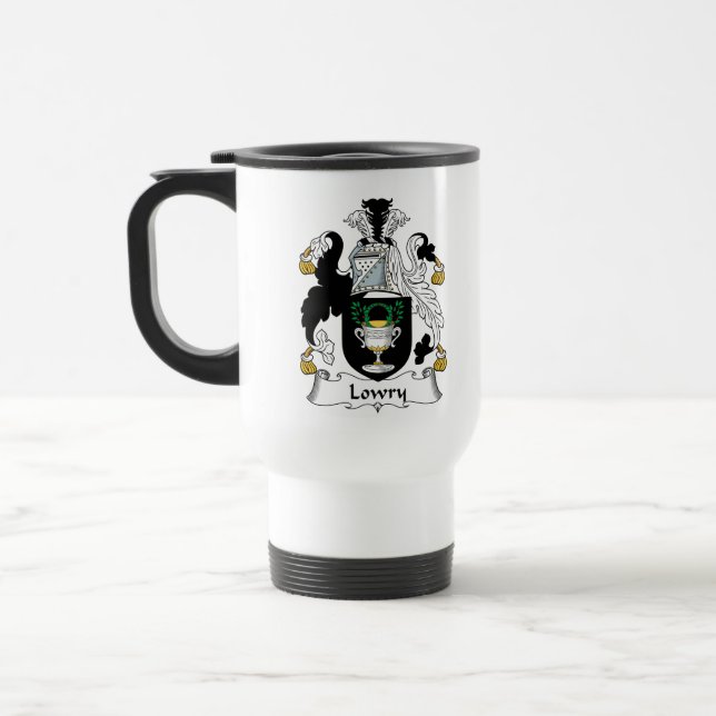 Mug De Voyage Crête de famille de Lowry (Gauche)