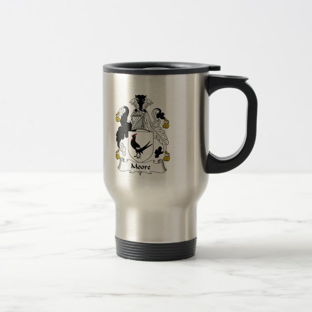 Mug De Voyage Crête de famille de Moore (Droit)