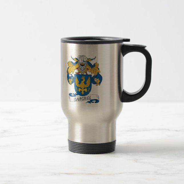 Mug De Voyage Crête de famille de Sanchez (Droit)