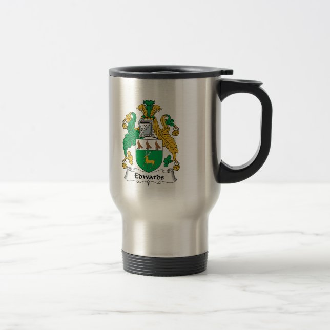 Mug De Voyage Crête de famille d'Edwards (Droit)