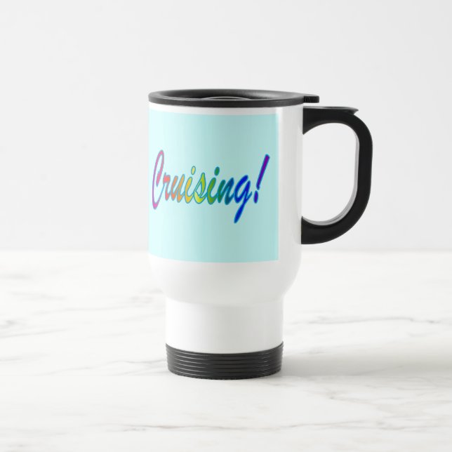 Mug De Voyage Croisière multicolore d'Aqua (Droite)