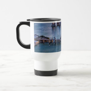 Mug De Voyage Croisière sur un navire à Miami et vue sur la skyl