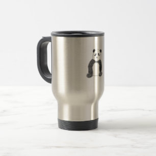Mug De Voyage Croquis de panda en noir et blanc