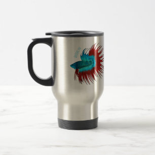 Mug De Voyage Crowntail betta fish dessin animé