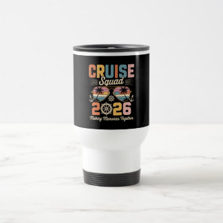 Mug De Voyage Cruise Squad 2026 Family Vacation Retro Vintage
