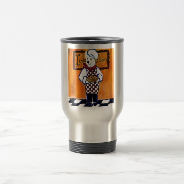 MUG DE VOYAGE CUISINIER BERGER ALLEMAND BLANC (Centre)