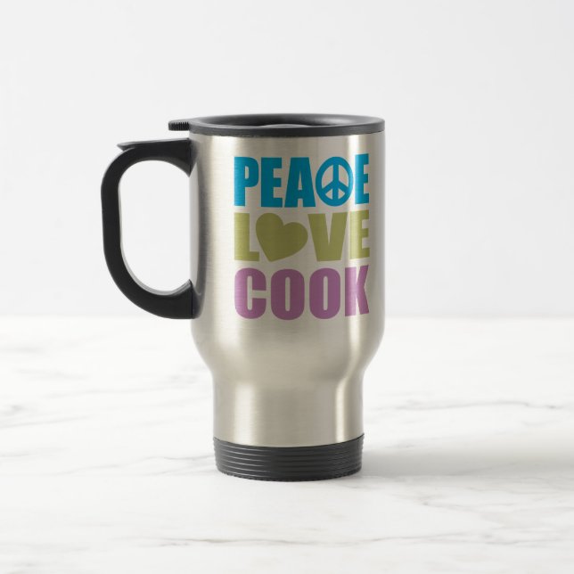 Mug De Voyage Cuisinier d'amour de paix (Gauche)