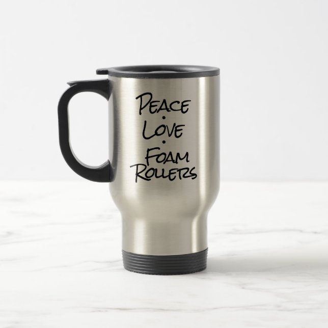 Mug De Voyage Culbuteur de café de rouleaux de mousse d'amour de (Gauche)