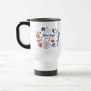 Mug De Voyage Custom Baseball Maman Fier Softball Mama Jour