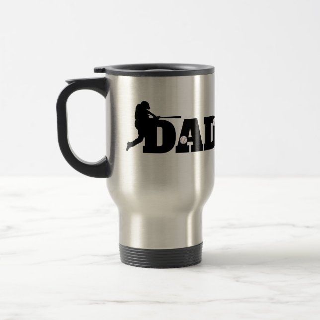 Mug De Voyage Custom Dad Baseball  (Gauche)