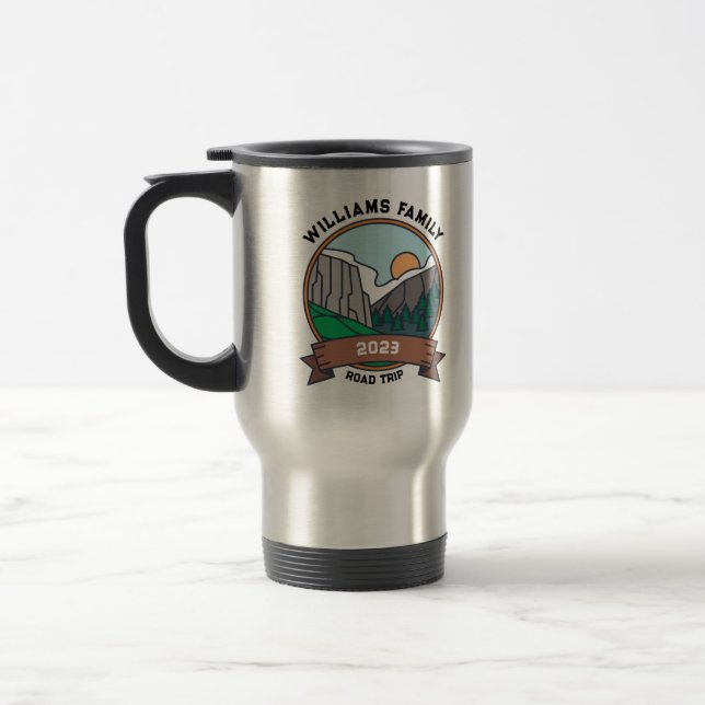 Mug De Voyage Custom Family Reunion Road Trier Mountain (Gauche)
