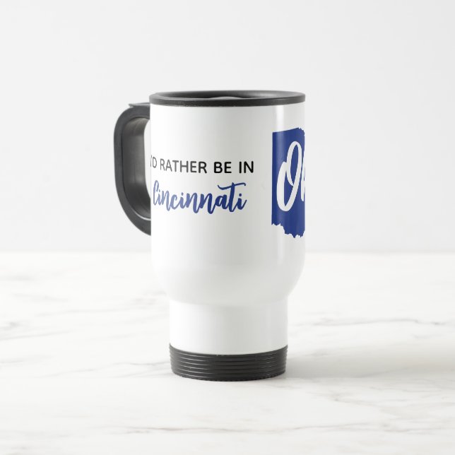 Mug De Voyage Custom Location & Name Ohio (Devant gauche)