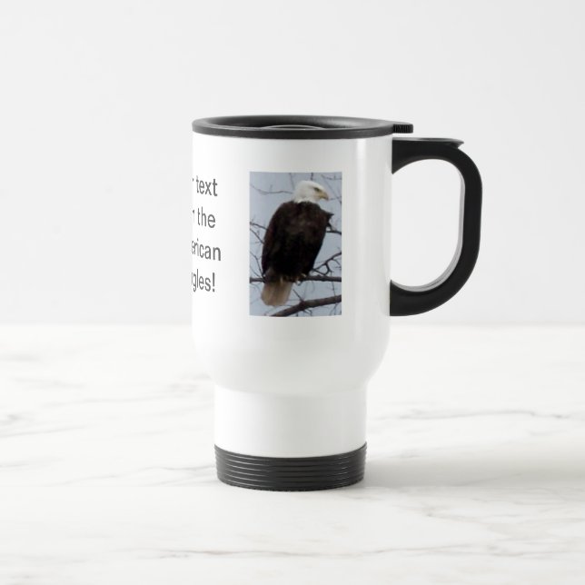 Mug De Voyage Customisez le voyage américain d'Eagle (Droite)