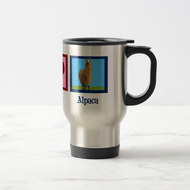 Mug De Voyage Cute Alpaca (Droit)