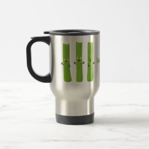 Mug De Voyage Cute céleri bâtons trio caricature légumes
