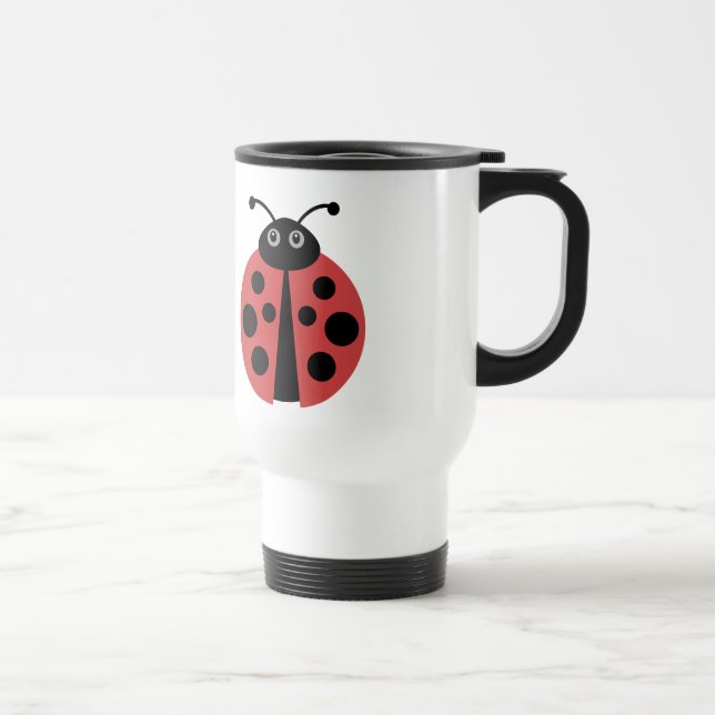 Mug De Voyage Cute Ladybug (Droite)