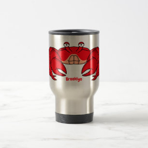Mug De Voyage Cute red crab cartoon