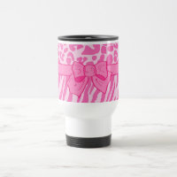 Cute rose Zebra Leopard Poster de animal et Girly 