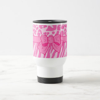 Mug De Voyage Cute rose Zebra Leopard Poster de animal et Girly 