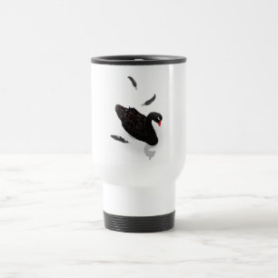 Mug De Voyage Cygne noir élégant