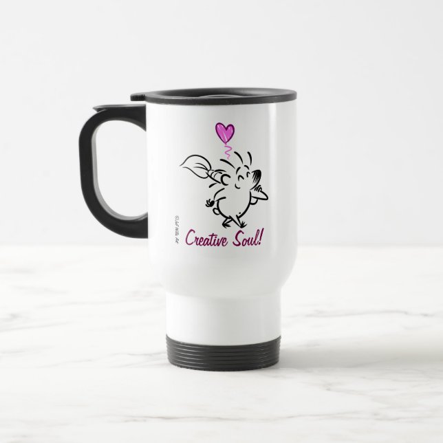 Mug De Voyage DAB le HÉRISSON ARTISTE (Gauche)