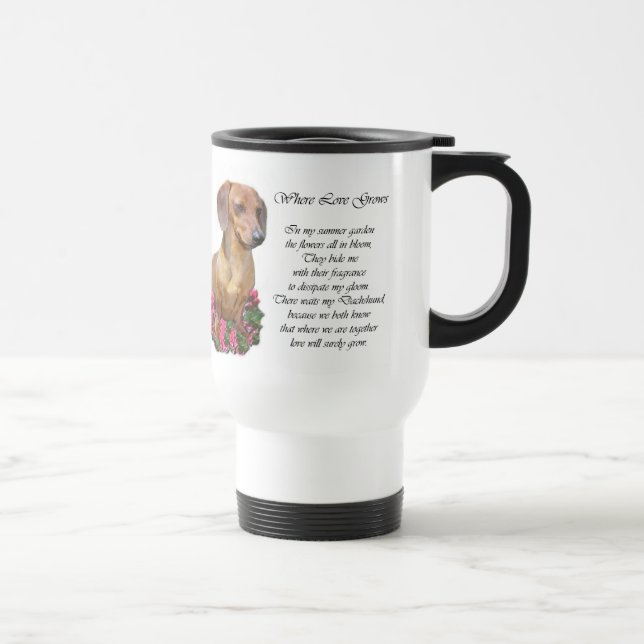 Mug De Voyage Dachshund Lovers Cadeaux (Droite)