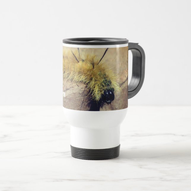 Mug De Voyage Dagger Moth Caterpillar Nature Personnalisée (Devant droit)