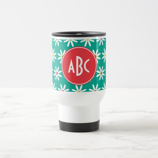 Mug De Voyage Daisy Dots Monogrammées (Centre)