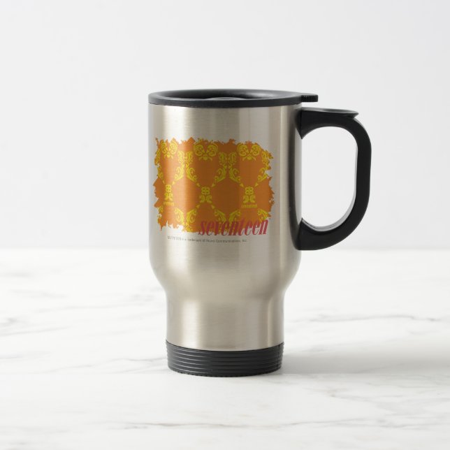 Mug De Voyage Damassé 4 jaune-orange (Droit)