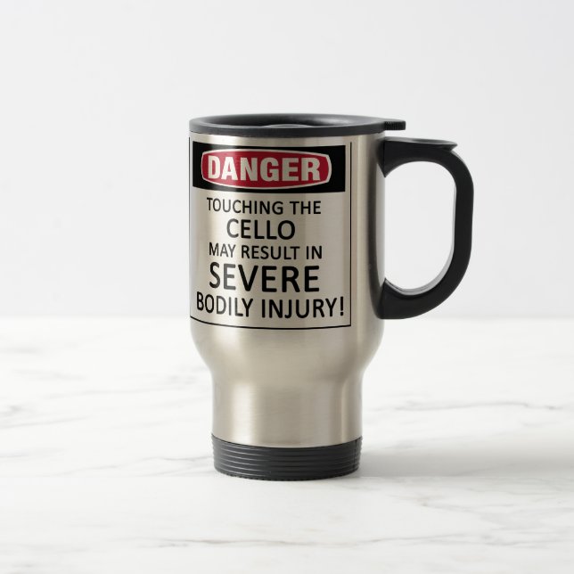 Mug De Voyage Danger Cello (Droit)