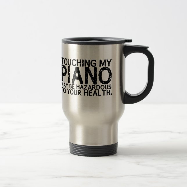 Mug De Voyage Danger de piano (Droit)