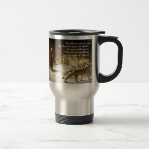 Mug De Voyage Daniel dans l'écriture sainte d'art de bible du