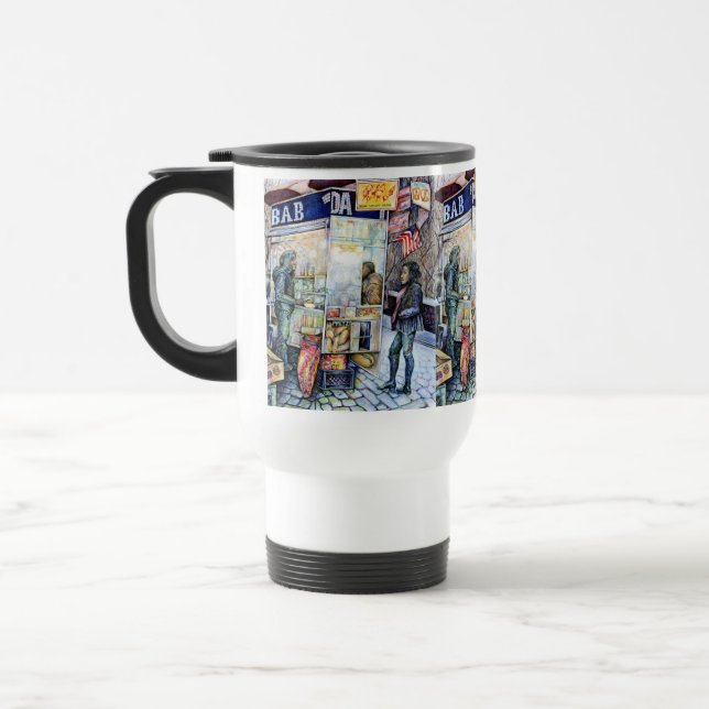 Mug De Voyage Dans l'amour avec les problèmes, et dans les probl (Gauche)