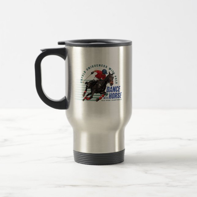 Mug De Voyage Danse avec Cheval (Polo Sport) | (Gauche)