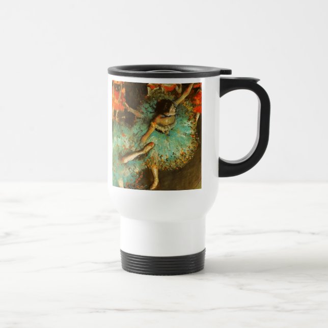 Mug De Voyage Danseuse de ballet Danseuse verte Danseuse Degas P (Droite)