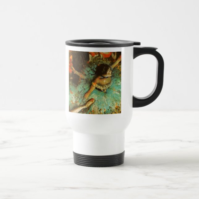 Mug De Voyage Danseuse de ballet Danseuse verte Danseuse Degas P (Droite)