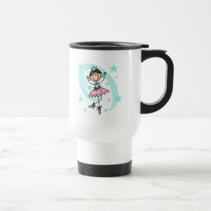 Mug De Voyage Danseuse de ballet - T-shirts marron et cadeaux