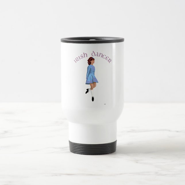 Mug De Voyage Danseuse Irlandaise de Step Light Blue (Centre)