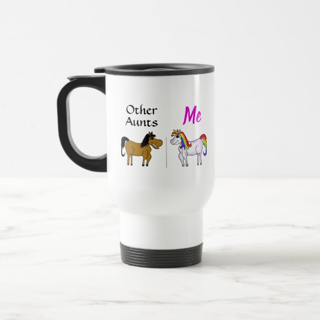 Mug De Voyage D'Autres Aunts Me Unicorn (Gauche)
