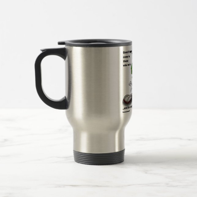 Mug De Voyage De grandes choses arrivent avec l'action (Gauche)
