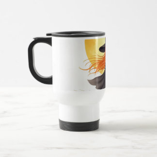 Mug de voyage de jolie sorcière sur balai