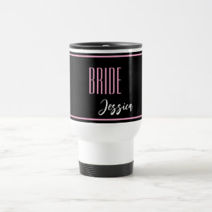 Mug de voyage de mariée de nom personnalisé
