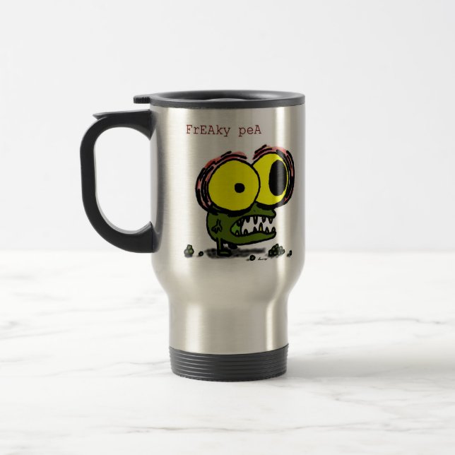 Mug de voyage de pois Freaky (Gauche)