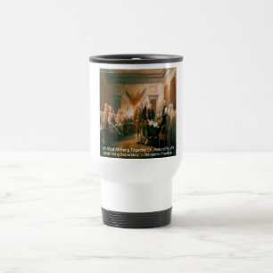 Mug De Voyage Déclaration d'indépendance & Citation de Ben Frank