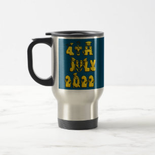 Mug De Voyage Déclaration du 4 juillet Jour de l'indépendance 17