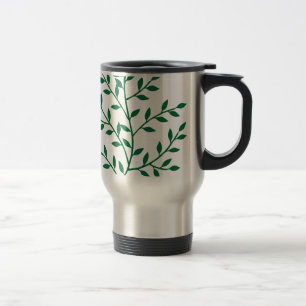 Mug De Voyage Décor de feuilles vertes feuilles