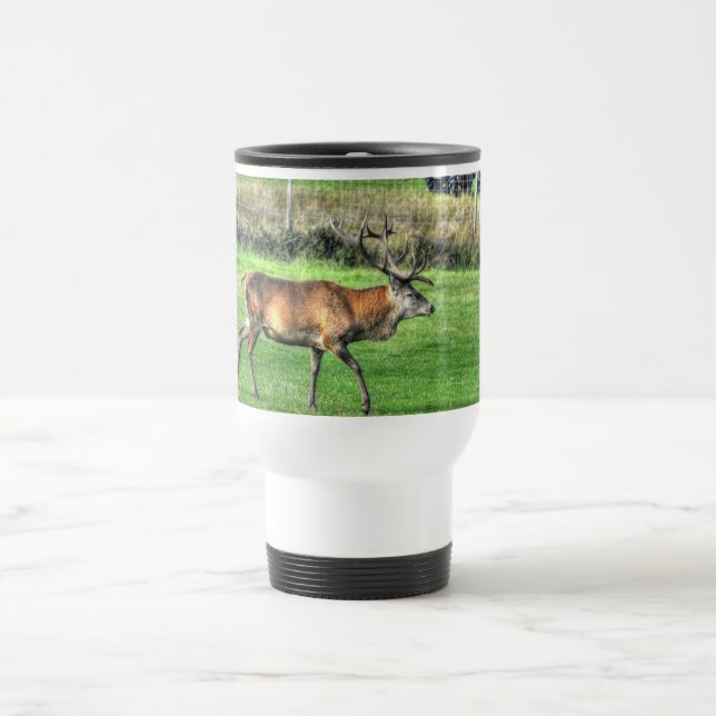 Mug De Voyage Deer Stag Burley, Hampshire, Angleterre (Centre)