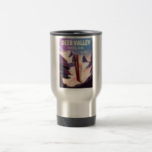 Mug De Voyage Deer Valley, Park City, Utah, Ski travel print.
