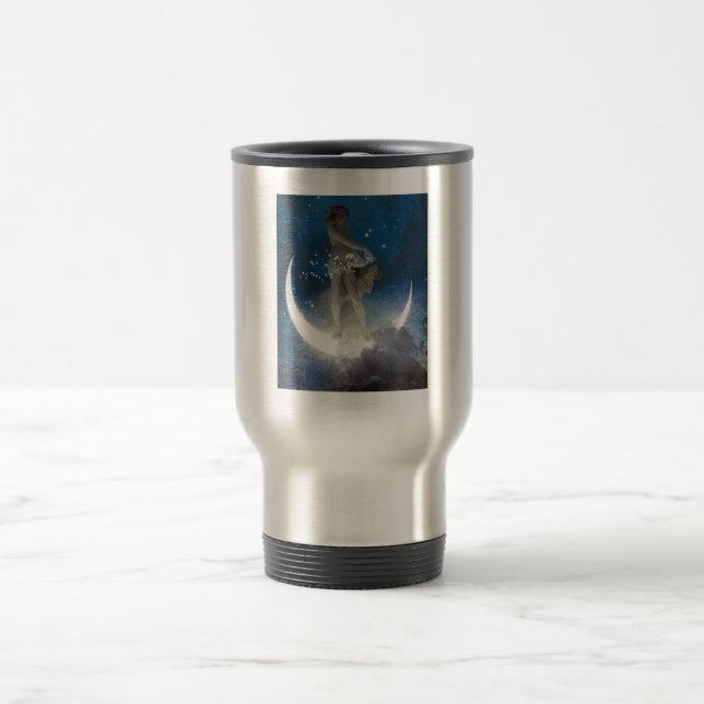 Mug De Voyage Déesse Luna diffusant les étoiles la nuit (Centre)