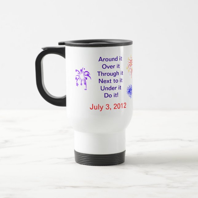 Mug De Voyage défi de lac de conesus (Gauche)